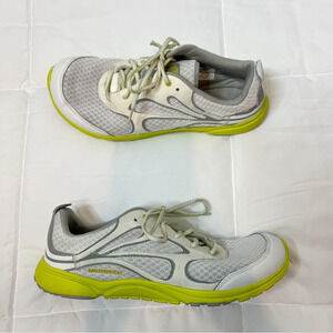 Merrell Bare Access Gray Green Athletic Running Tennis Shoes